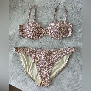 Tory Burch Floral Underwire Bikini Top & Bottom